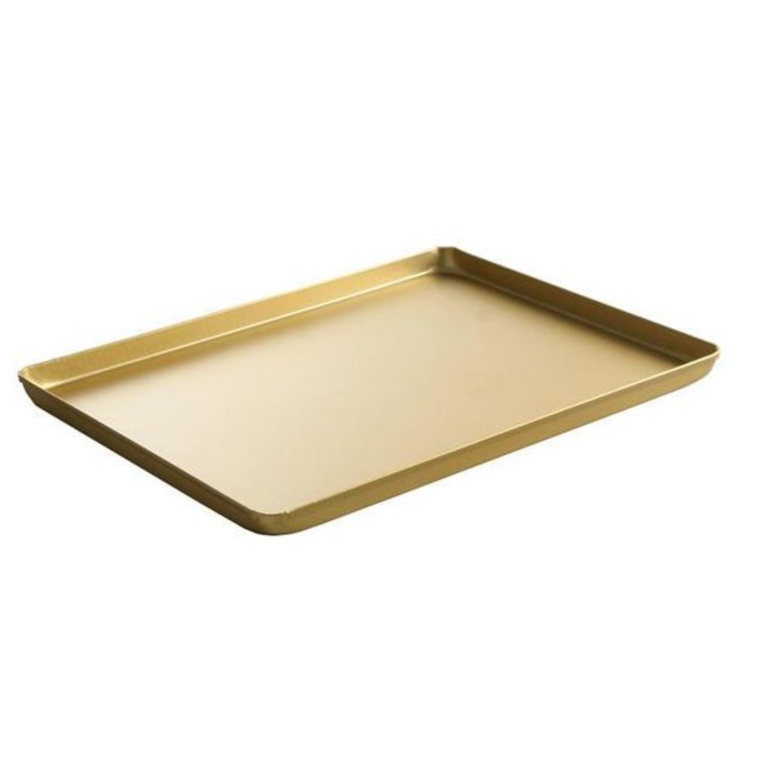 Taca cukiernicza piekarnicza ekspozycyjna z aluminium 400x300x20mm złota – Hendi 808566 Taca cukiernicza piekarnicza ekspozycyjna z aluminium 400x300x20mm złota – Hendi 808566