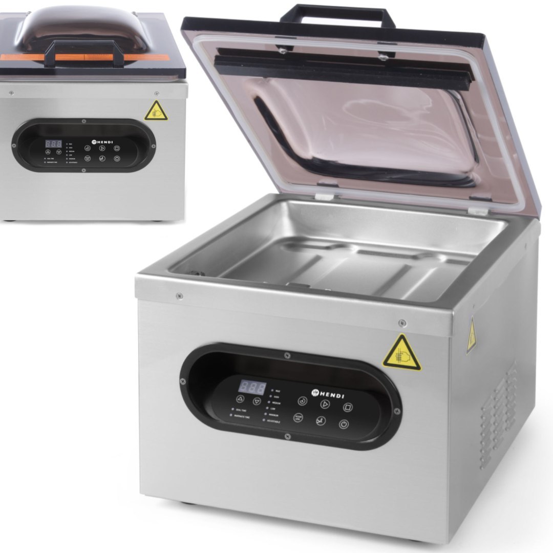 Pakowarka próżniowa do żywności komorowa Kitchen Line 295mm 630W – Hendi 975398 Pakowarka próżniowa do żywności komorowa Kitchen Line 295mm 630W – Hendi 975398