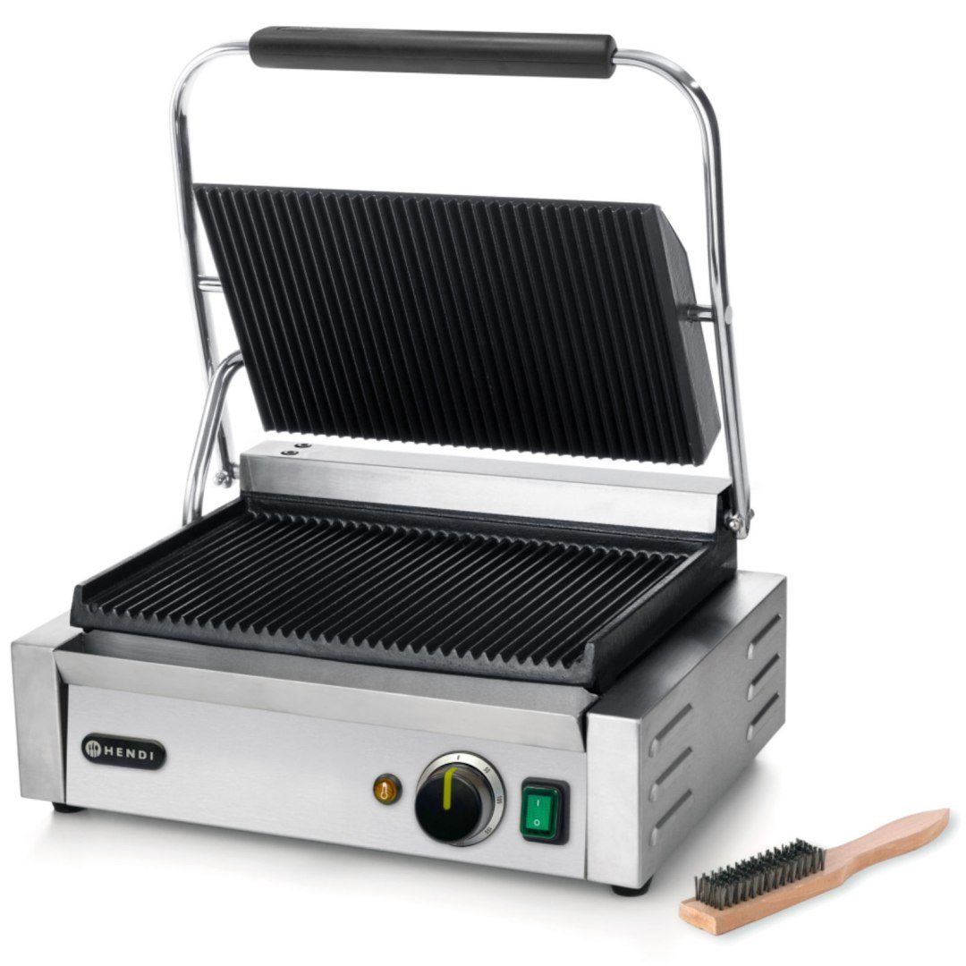 Kontakt grill kontaktowy PANINI ryflowany 2200W – Hendi 263655 Kontakt grill kontaktowy PANINI ryflowany 2200W – Hendi 263655