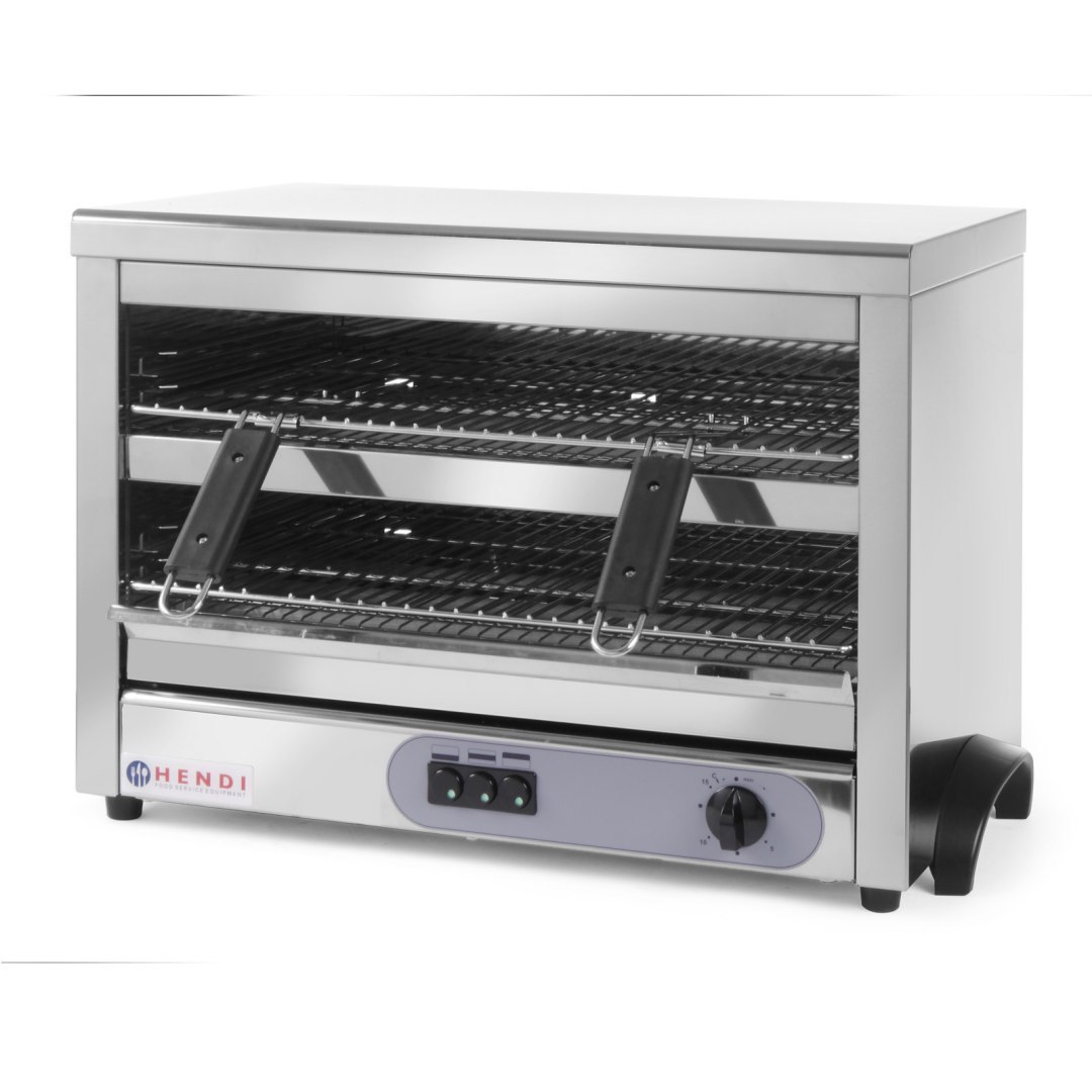 Opiekacz toster salamander kwarcowy GN1/1 timer 4500W 400V – Hendi 264331
