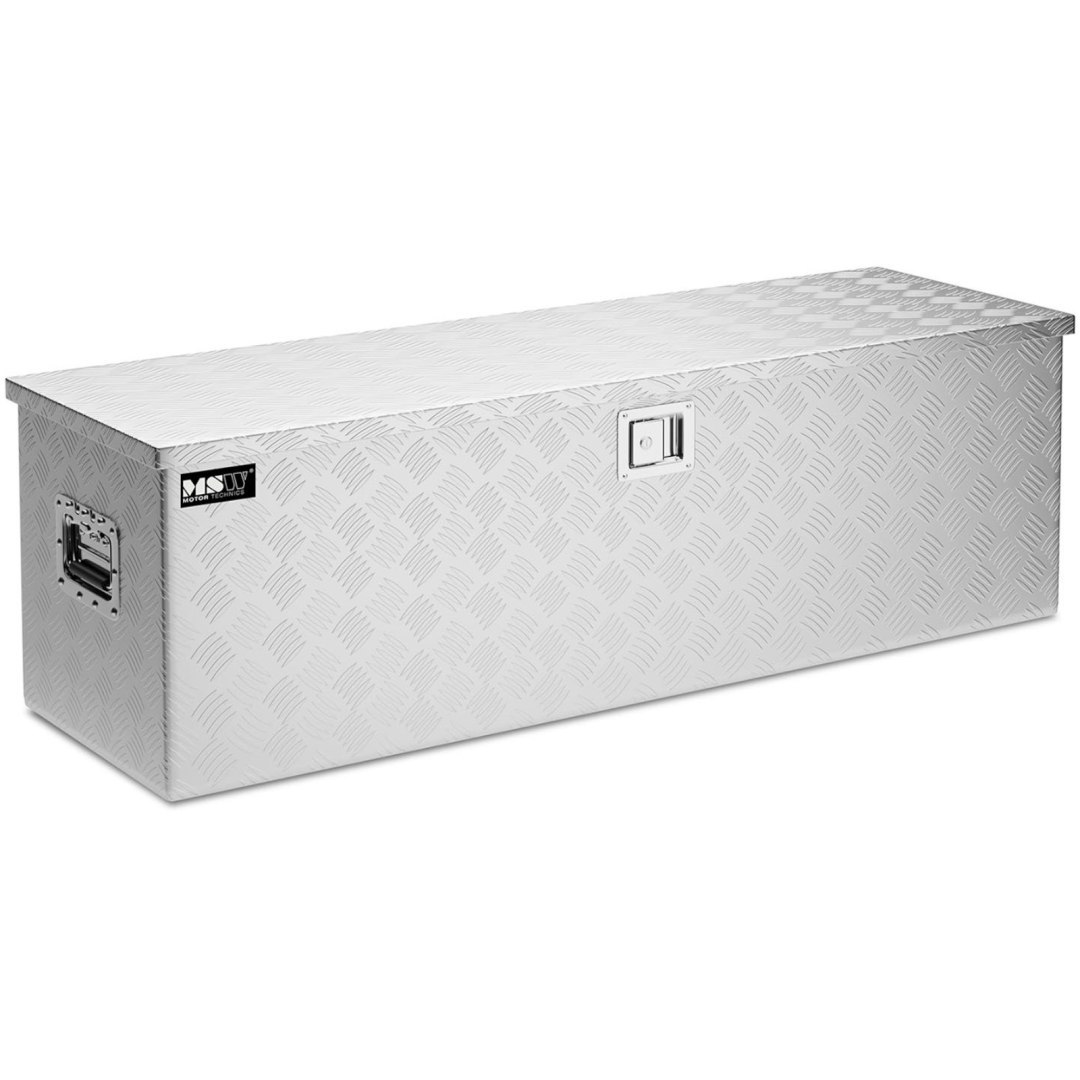 Skrzynia narzędziowa transportowa aluminiowa zamykana na klucz 150 l 124 x 38.5 x 38.5 cm Skrzynia narzędziowa transportowa aluminiowa zamykana na klucz 150 l 124 x 38.5 x 38.5 cm
