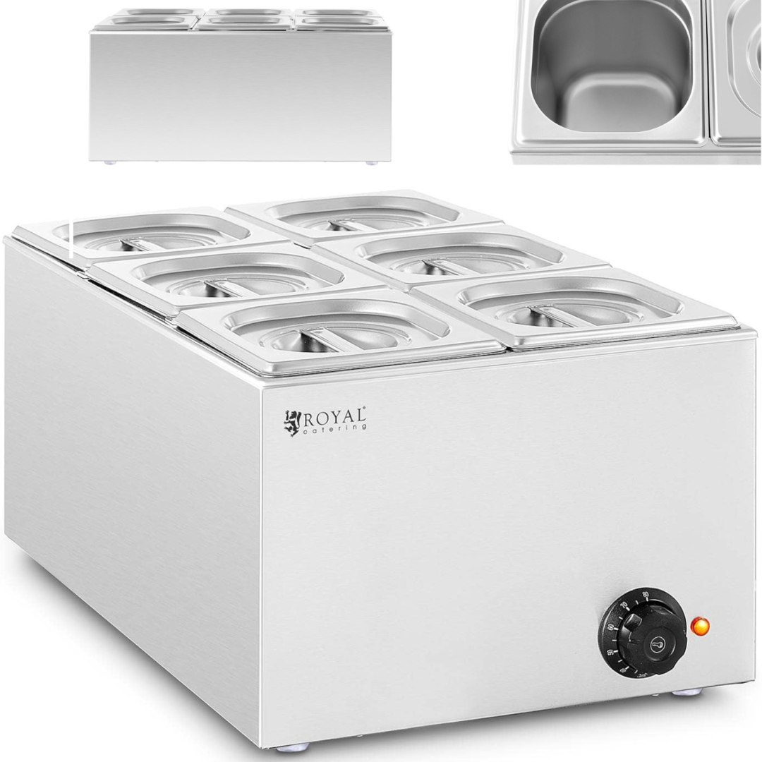 Bemar podgrzewacz elektryczny 6 x GN 1/6 640 W Bemar podgrzewacz elektryczny 6 x GN 1/6 640 W