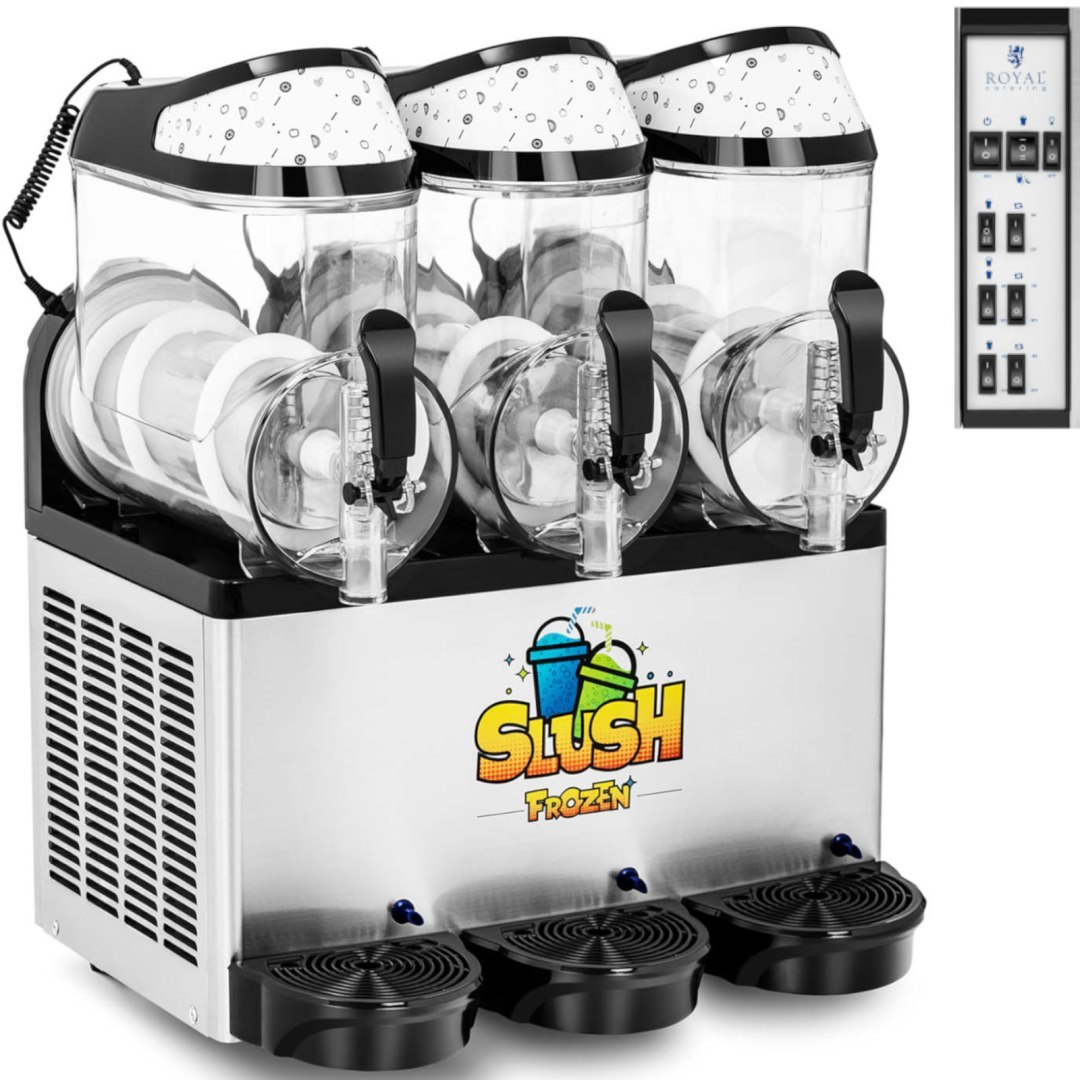 Granitor maszyna do napojów slush sorbetów smoothies potrójna 800 W 3 x 10 l Granitor maszyna do napojów slush sorbetów smoothies potrójna 800 W 3 x 10 l