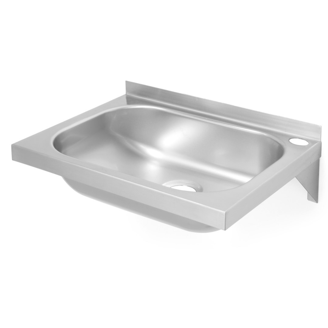 Umywalka stalowa do rąk wiszca na ścianę 400x295mm – Hendi 811818
