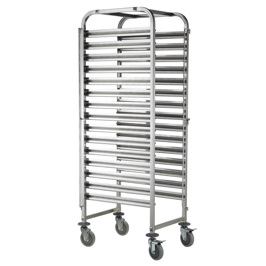 Wózek stalowy do transportu tac blach pojemników 15 x GN1/1 – Hendi 810613 Wózek stalowy do transportu tac blach pojemników 15 x GN1/1 – Hendi 810613