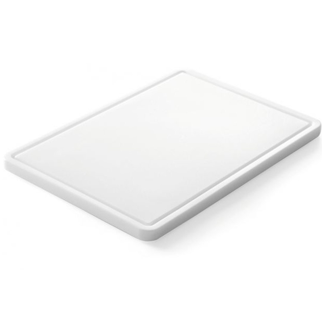 Deska kuchenna do krojenia i siekania z rowkiem HDPE 35.5x25cm – Hendi 826362