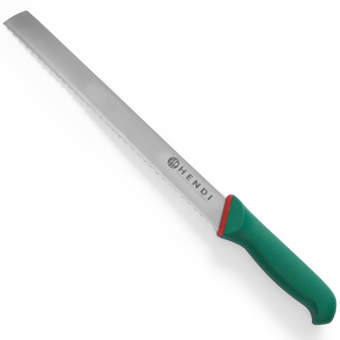 Nóż do chleba i pieczywa ząbkowany Green Line dł. 380mm – Hendi 843888