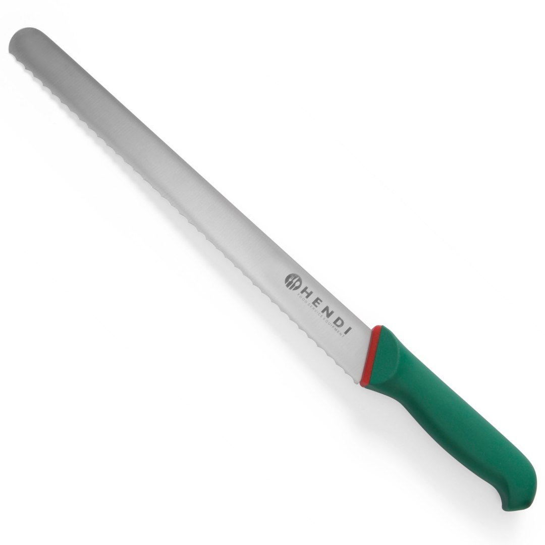 Nóż do chleba i pieczywa ząbkowany Green Line dł. 415mm – Hendi 843895