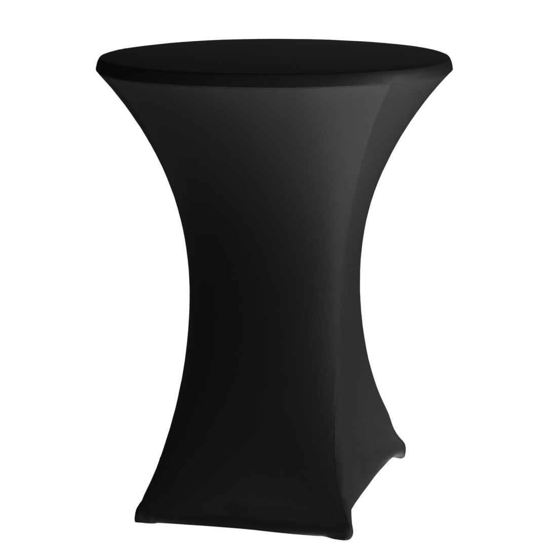 Obrus okrągły bez prasowania śr. 80cm tkanina Jersey czarny – Hendi 813164 Obrus okrągły bez prasowania śr. 80cm tkanina Jersey czarny – Hendi 813164