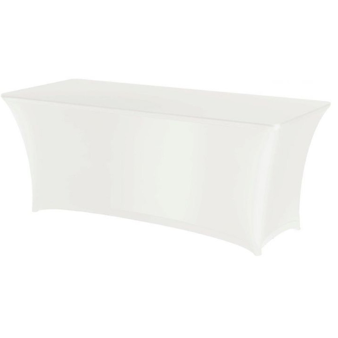Obrus prostokątny bez prasowania 150×76 cm tkanina Jersey biały – Hendi 814390 Obrus prostokątny bez prasowania 150×76 cm tkanina Jersey biały – Hendi 814390