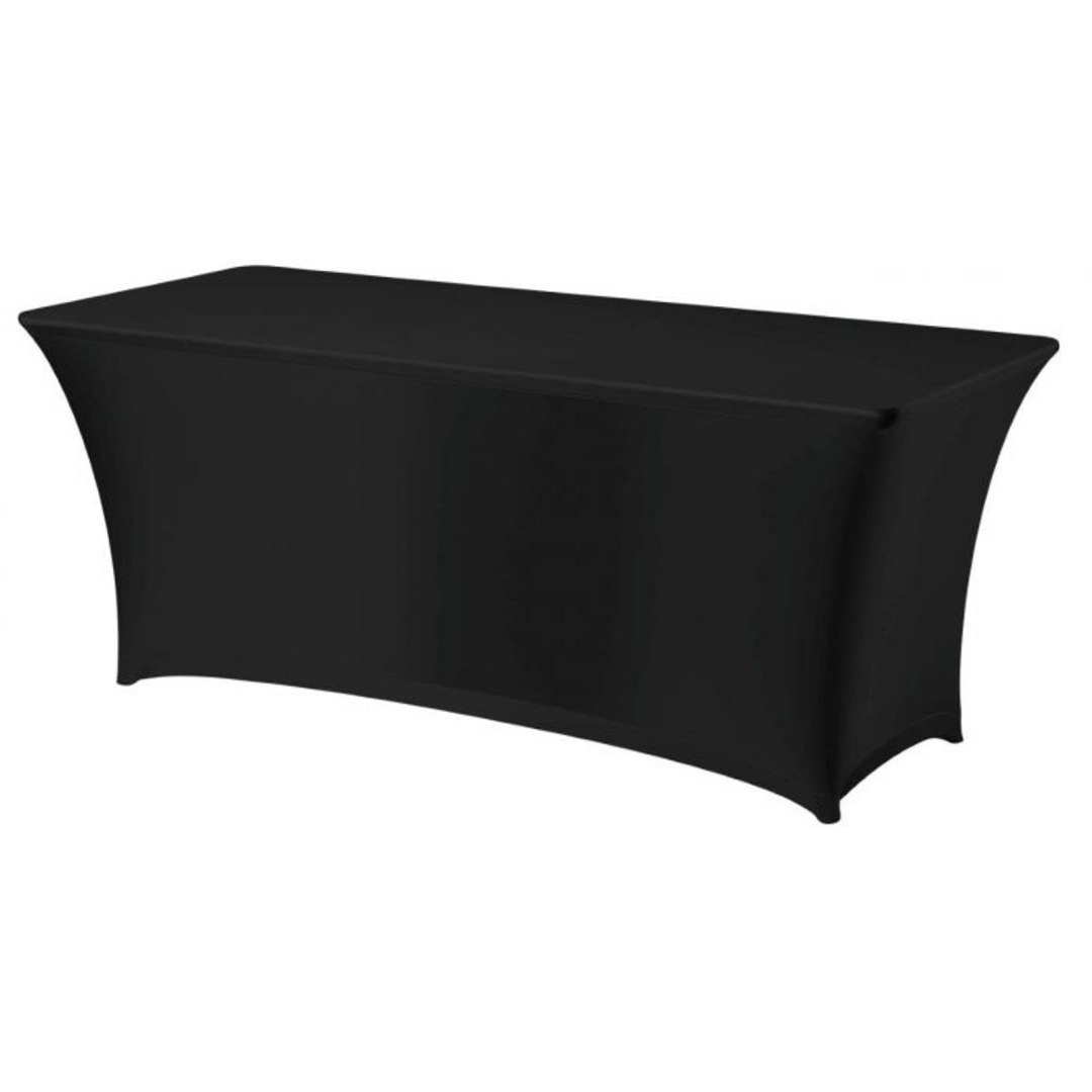 Obrus prostokątny bez prasowania 150×76 cm tkanina Jersey czarny – Hendi 814406 Obrus prostokątny bez prasowania 150×76 cm tkanina Jersey czarny – Hendi 814406
