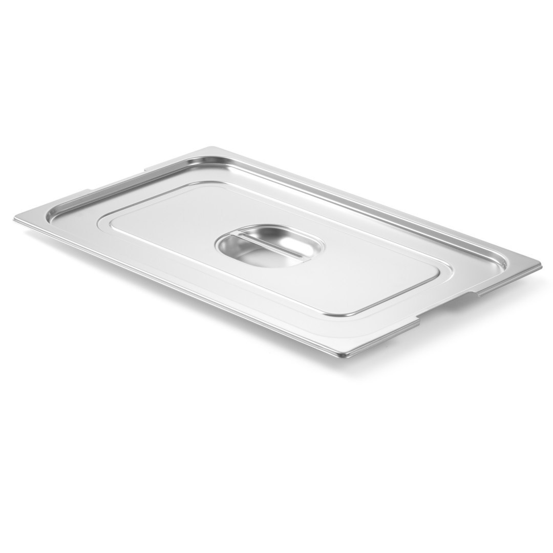 Pokrywka do pojemnika GN Profi Line z wycięciem na uchwyty GN1/1 530x325mm stal nierdzewna – Hendi 804209 Pokrywka do pojemnika GN Profi Line z wycięciem na uchwyty GN1/1 530x325mm stal nierdzewna – Hendi 804209