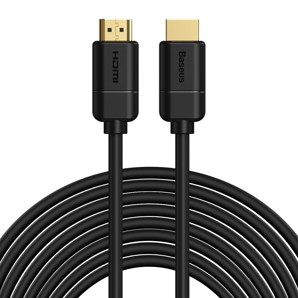 Kabel przewód HDMI 2.0 4K 30Hz 3D HDR 18Gbps 8m – czarny Kabel przewód HDMI 2.0 4K 30Hz 3D HDR 18Gbps 8m – czarny