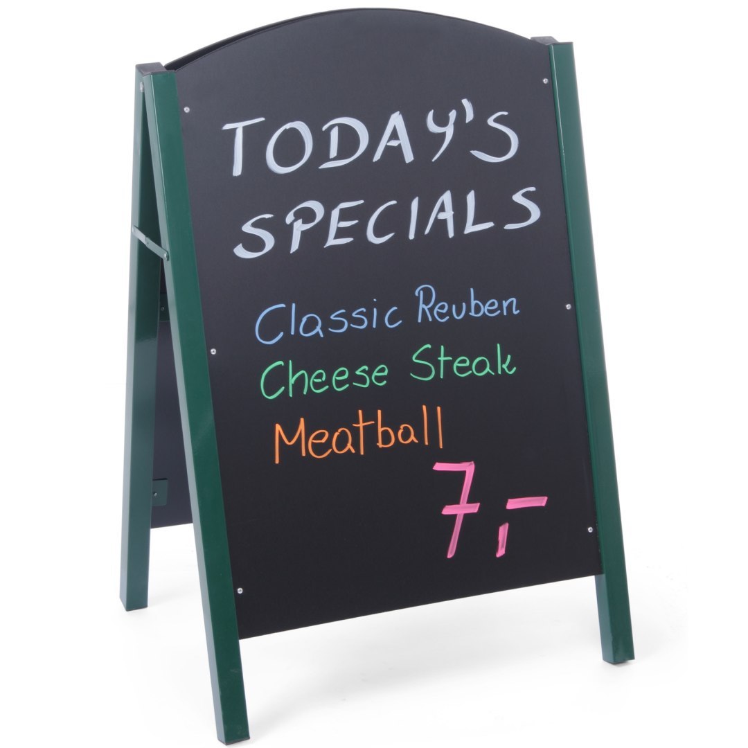 Tablica informacyjna reklamowa MENU wolnostojąca do restauracji 700x1100mm – Hendi 664100