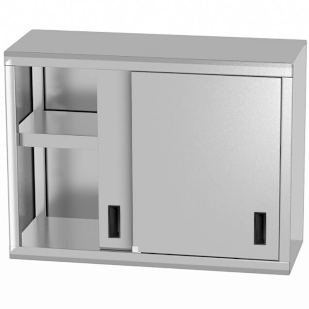Szafka wisząca gastronomiczna z drzwiami suwanymi nierdzewna spawana 80x30x60 cm – Hendi 814154