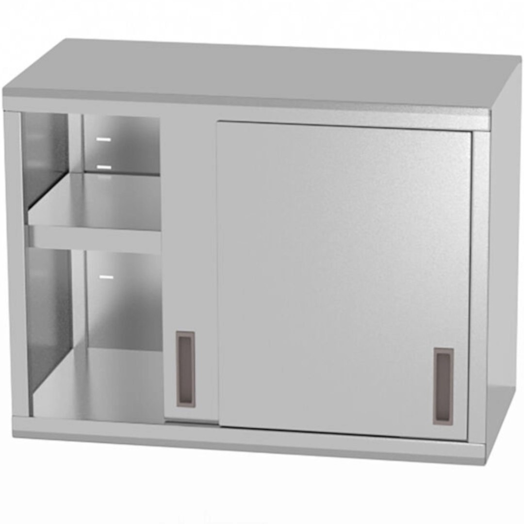 Szafka wisząca gastronomiczna z drzwiami suwanymi nierdzewna spawana 80x40x60 cm – Hendi 814178