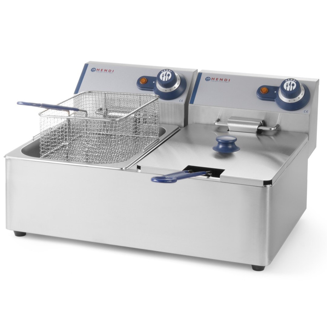 Frytownica frytkownica podwójna Blue Line 230V 2x3300W 2x6L Frytownica frytkownica podwójna Blue Line 230V 2x3300W 2x6L