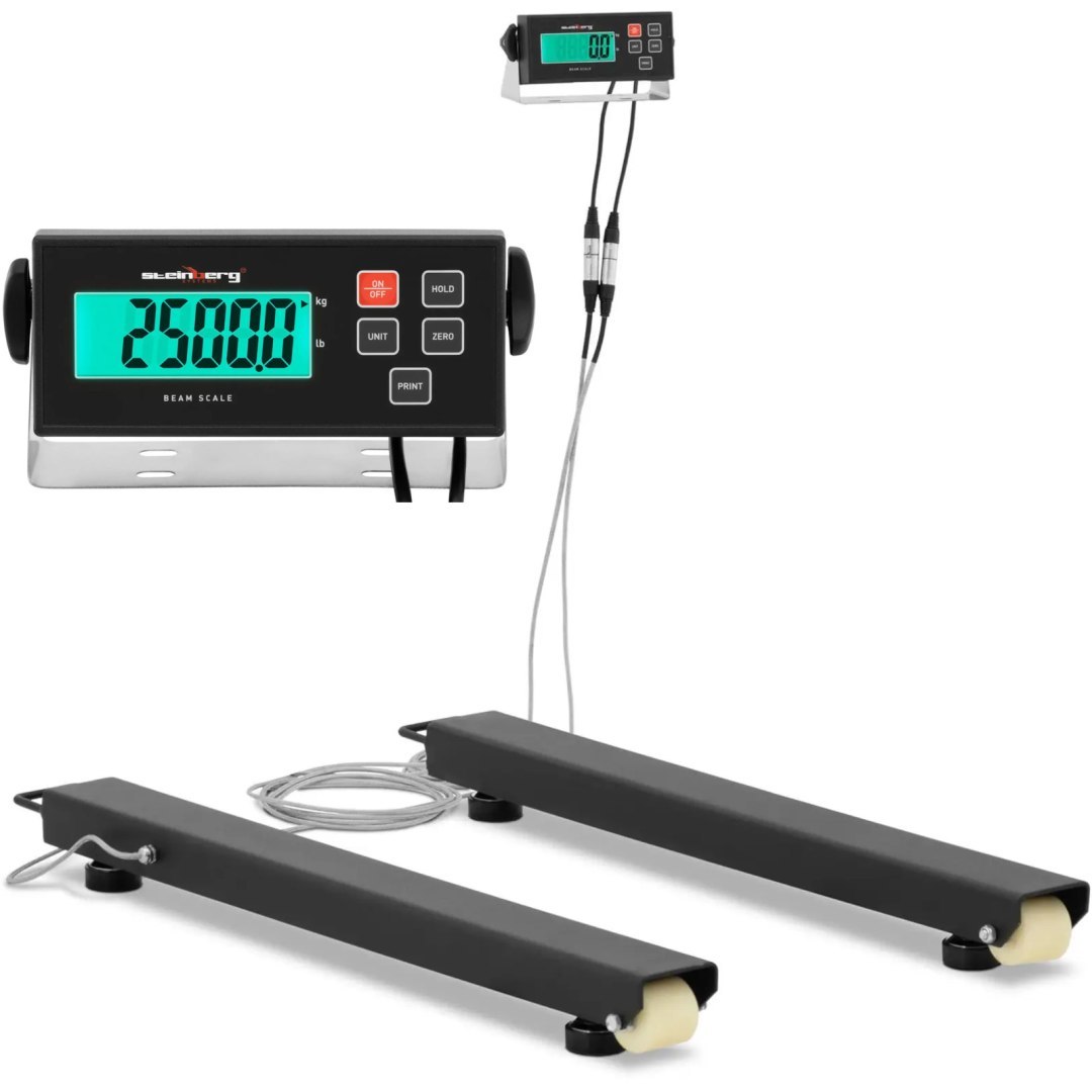 Waga płozowa belkowa paletowa LCD 2500 / 0.5 kg 1000 x 100 mm Waga płozowa belkowa paletowa LCD 2500 / 0.5 kg 1000 x 100 mm