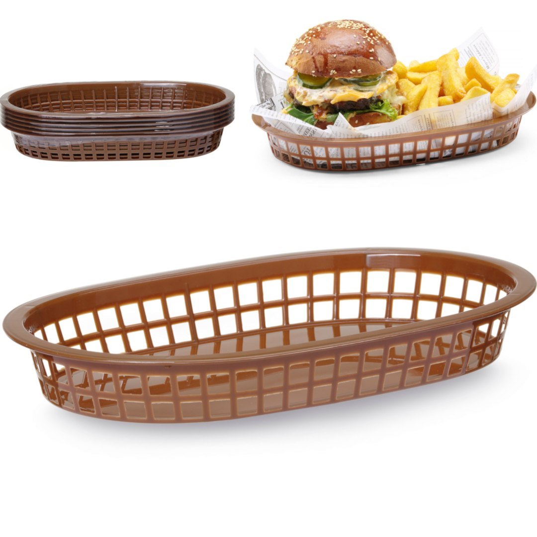 Koszyk do pieczywa owalny brązowy 6 szt. – Hendi 426296 Koszyk do pieczywa owalny brązowy 6 szt. – Hendi 426296