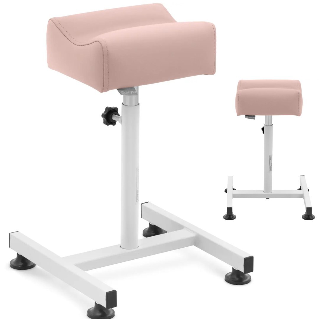 Podnóżek kosmetyczny do pedicure 24 x 22 cm wys. 47-67 cm – pudrowy róż Podnóżek kosmetyczny do pedicure 24 x 22 cm wys. 47-67 cm – pudrowy róż