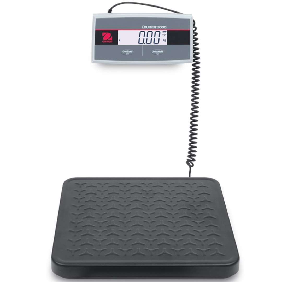 Waga platformowa pocztowa do paczek OHAUS COURIER 3000 LCD 33x32cm 35Kg / 20g Waga platformowa pocztowa do paczek OHAUS COURIER 3000 LCD 33x32cm 35Kg / 20g