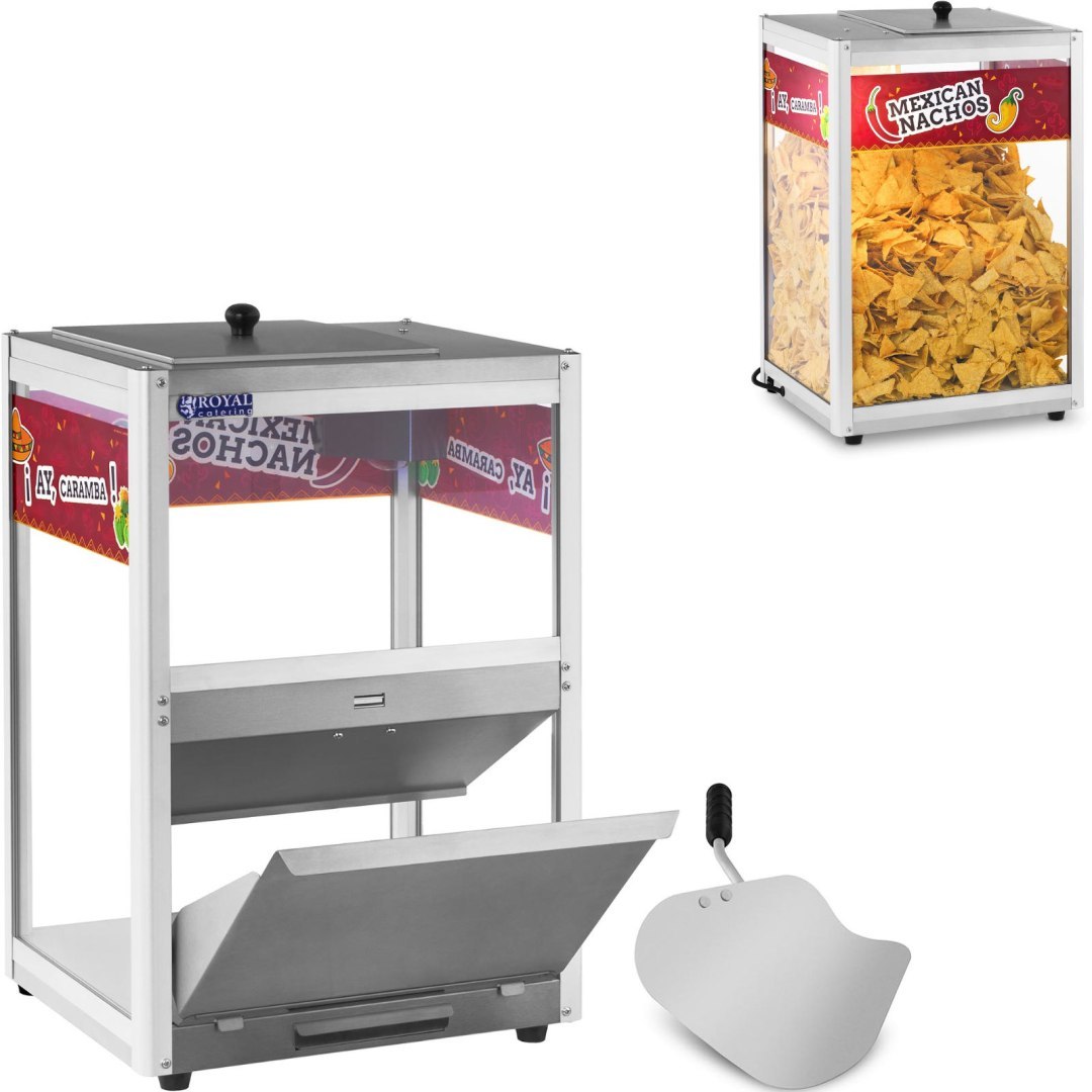 Podgrzewacz witryna grzewcza do nachos orzeszków ziemnych popcornu + szufelka Podgrzewacz witryna grzewcza do nachos orzeszków ziemnych popcornu + szufelka