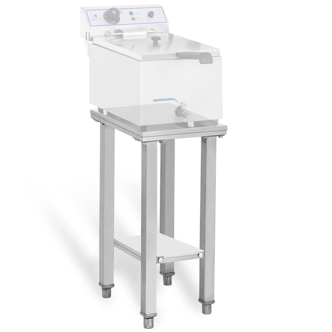 Uniwersalna podstawa stojak pod frytownicę 41 x 29cm do 150kg Royal Catering RCSF-15E Uniwersalna podstawa stojak pod frytownicę 41 x 29cm do 150kg Royal Catering RCSF-15E