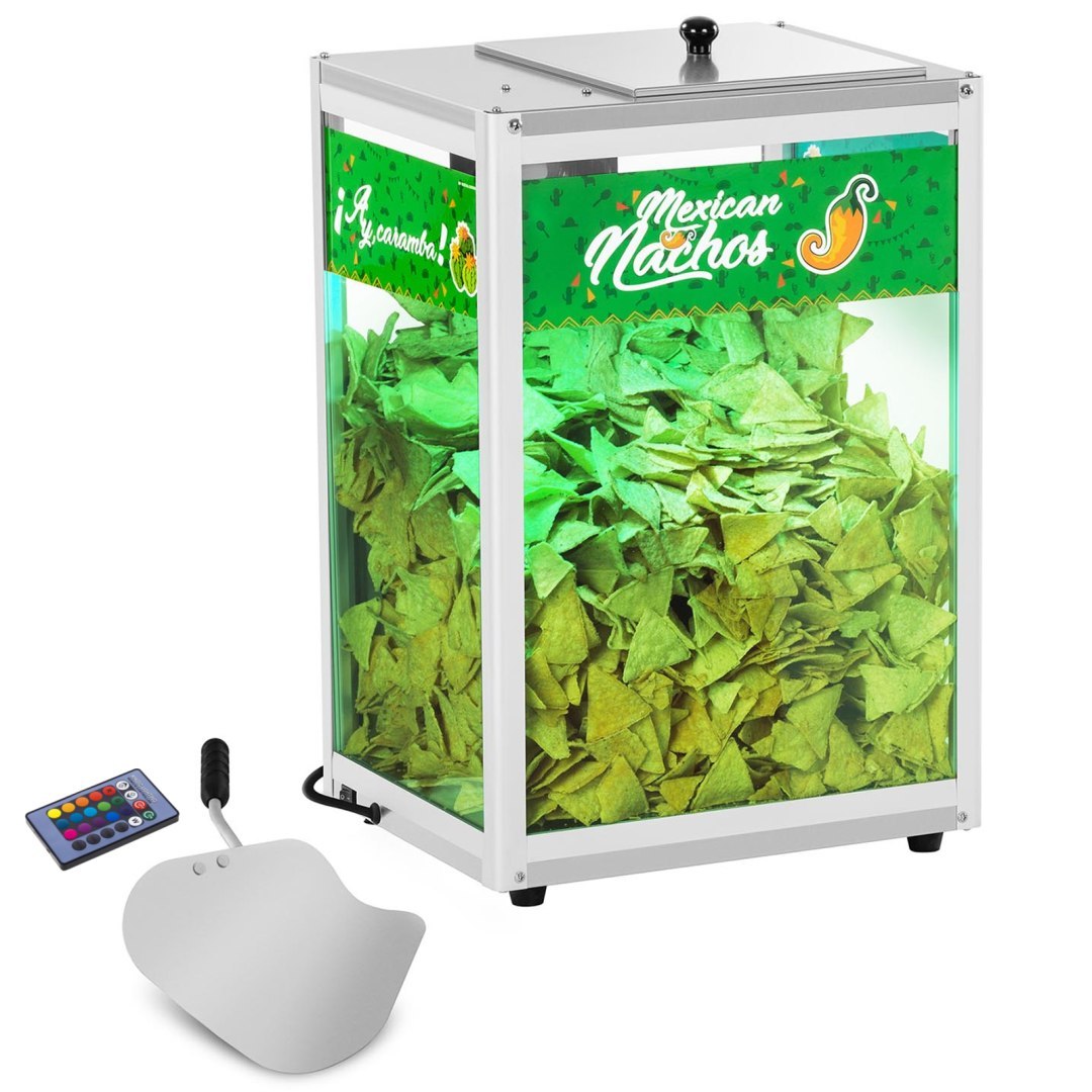 Podświetlany podgrzewacz do nachos popcornu orzeszków LED 100W Royal Catering RCNW-1L Podświetlany podgrzewacz do nachos popcornu orzeszków LED 100W Royal Catering RCNW-1L