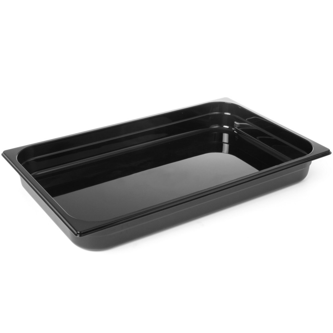 Pojemnik gastronomiczny GN 1/1 z czarnego poliwęglanu 530x325x100mm 14L Hendi 862223 Pojemnik gastronomiczny GN 1/1 z czarnego poliwęglanu 530x325x100mm 14L Hendi 862223