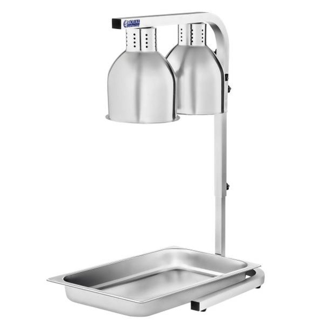 Lampa grzewcza do podgrzewania potraw dań stołowa 2 x 275W Royal Catering RCWB-550I Lampa grzewcza do podgrzewania potraw dań stołowa 2 x 275W Royal Catering RCWB-550I