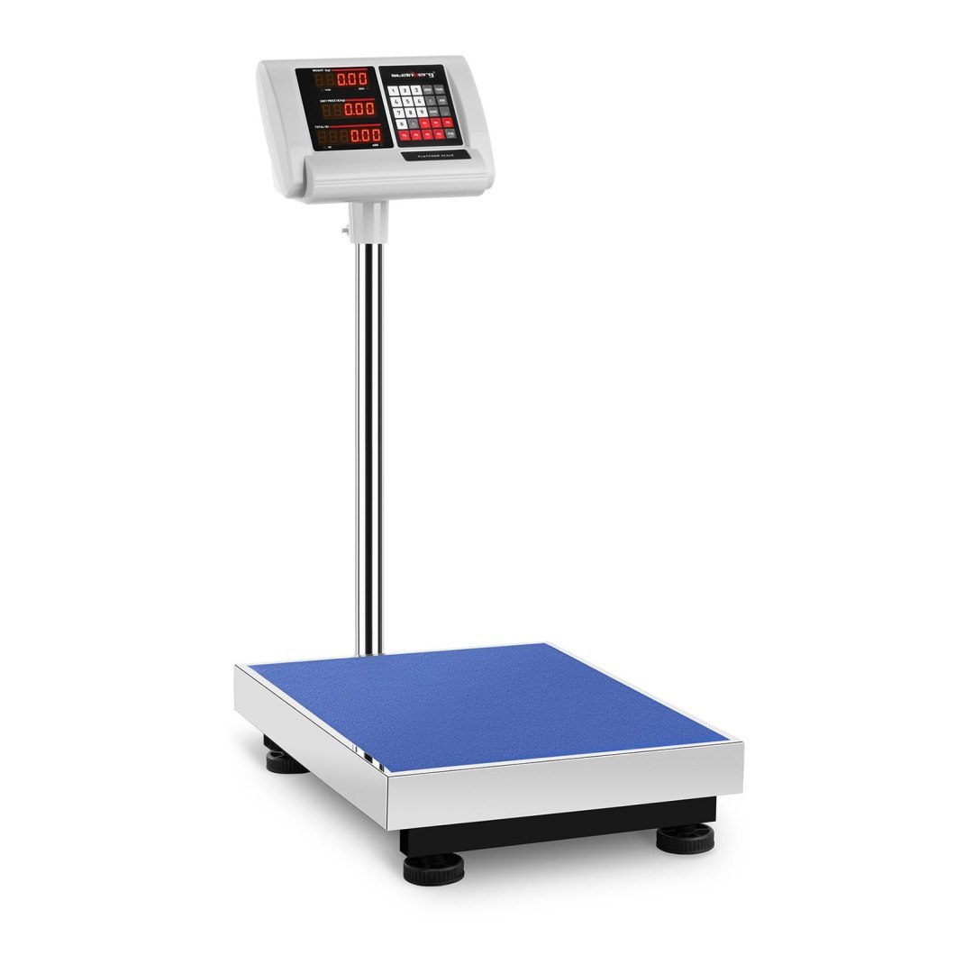 Waga platformowa magazynowa licząca 40x50cm zasilacz + akumulator 300kg / 50g Waga platformowa magazynowa licząca 40x50cm zasilacz + akumulator 300kg / 50g