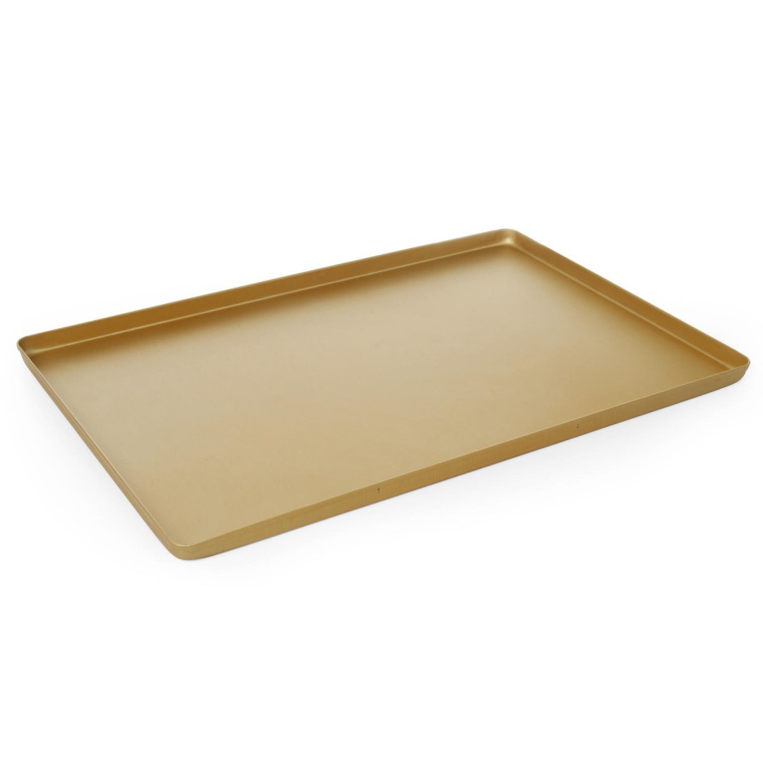 Taca cukiernicza ekspozycyjna do ciasta 30x20cm – złota Taca cukiernicza ekspozycyjna do ciasta 30x20cm – złota