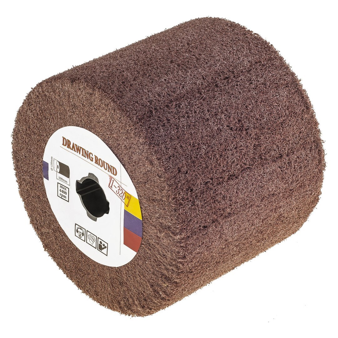 Wałek szlifierski z włókniny do satyniarki 120x100mm ziarnistość P320 Wałek szlifierski z włókniny do satyniarki 120x100mm ziarnistość P320