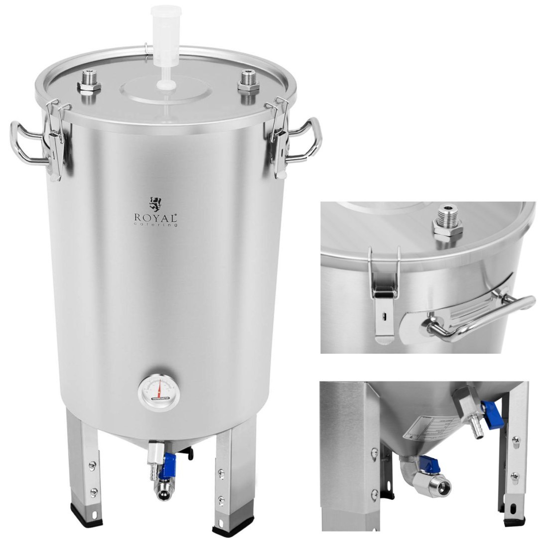 Pojemnik kocioł fermentacyjny fermentator do piwa z chłodnicą 30L Pojemnik kocioł fermentacyjny fermentator do piwa z chłodnicą 30L