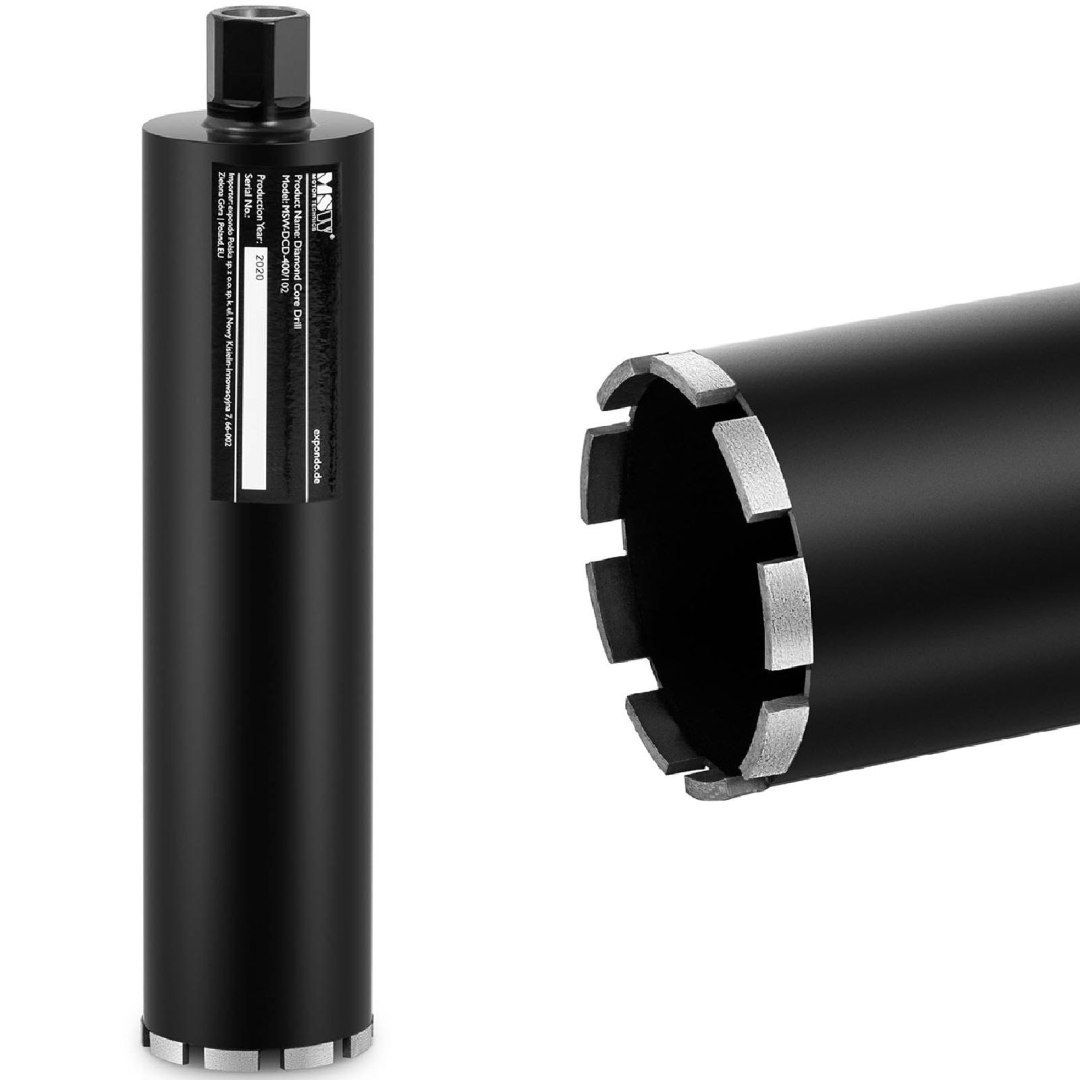 Wiertło diamentowe koronowe do betonu kamienia G1 dł. 400 mm śr. 102 mm Wiertło diamentowe koronowe do betonu kamienia G1 dł. 400 mm śr. 102 mm