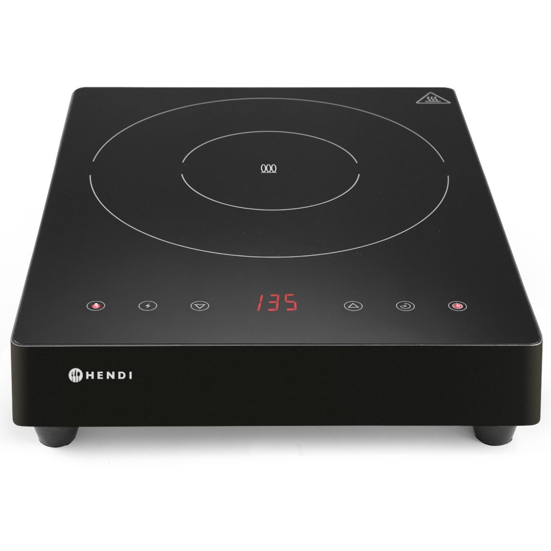 Kuchenka indukcyjna przenośna z panelem dotykowym 1 pole grzewcze Black Line śr. 28 cm 3500 W – Hendi 239421 Kuchenka indukcyjna przenośna z panelem dotykowym 1 pole grzewcze Black Line śr. 28 cm 3500 W – Hendi 239421