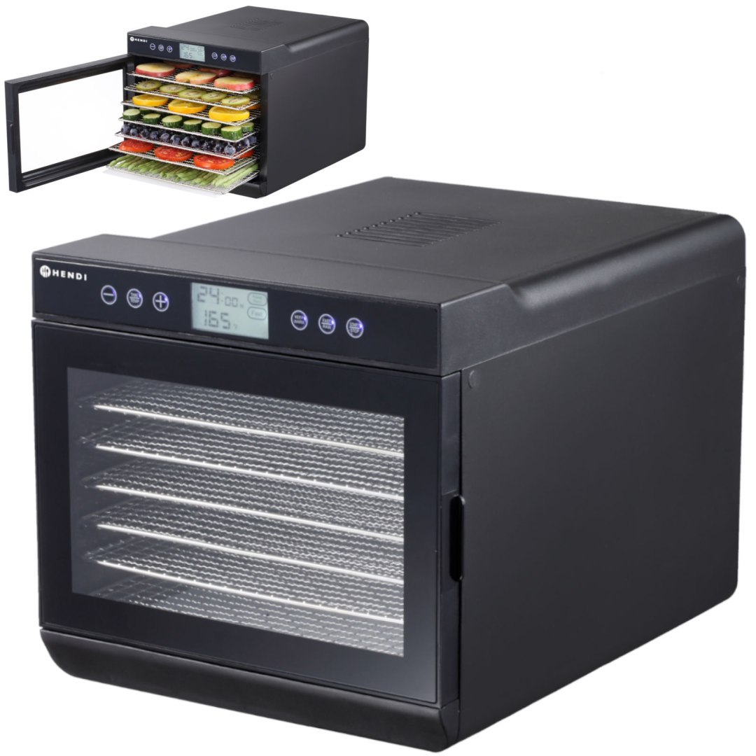 Suszarka do żywności warzyw owoców grzybów ziół ryb 7 rusztów 500 W 230 V – Hendi 229064 Suszarka do żywności warzyw owoców grzybów ziół ryb 7 rusztów 500 W 230 V – Hendi 229064