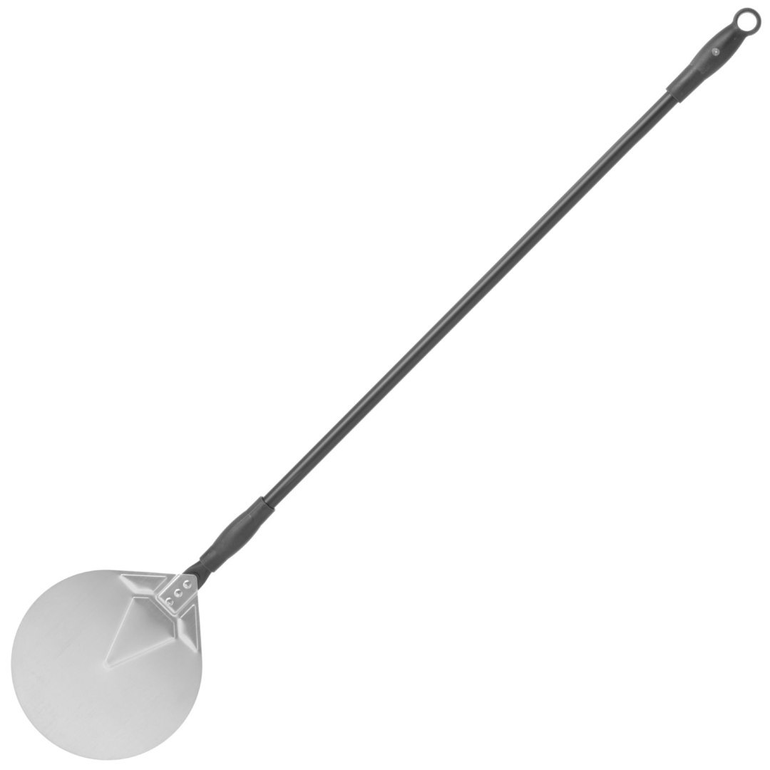 Łopata do pizzy z ruchomym uchwytem okrągła ze stali nierdzewnej śr. 230 mm dł. 1200 mm – Hendi 617182