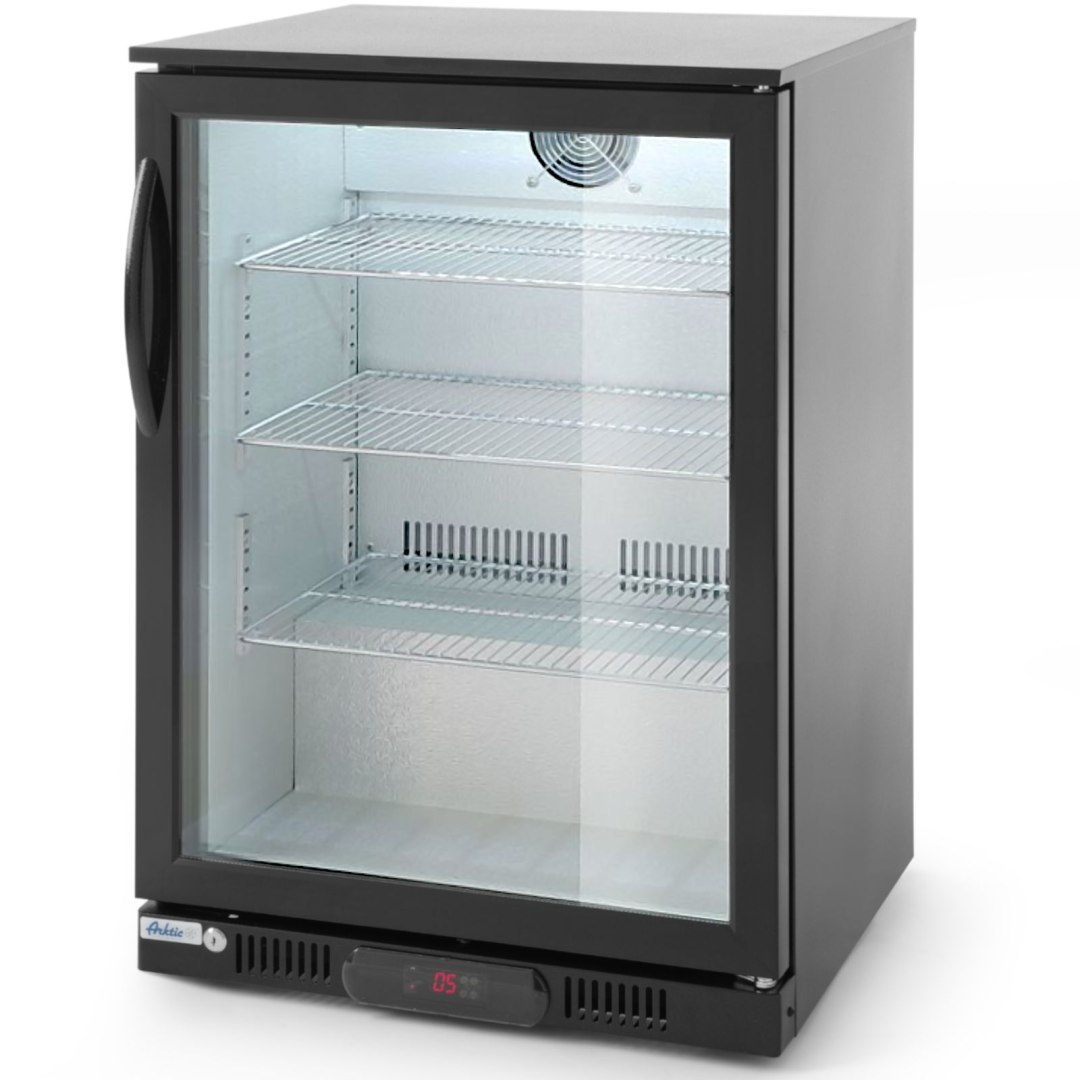 Lodówka chłodziarka barowa sklepowa na napoje 1-drzwiowa 3 półki 135 W 126 l – Hendi 226568 Lodówka chłodziarka barowa sklepowa na napoje 1-drzwiowa 3 półki 135 W 126 l – Hendi 226568