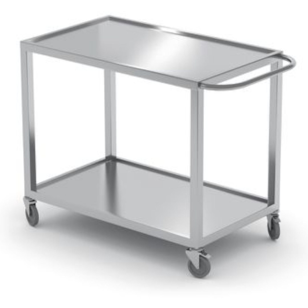 Wózek cateringowy kelnerski spawany mobilny 2-półkowy do 100 kg – Hendi 816691