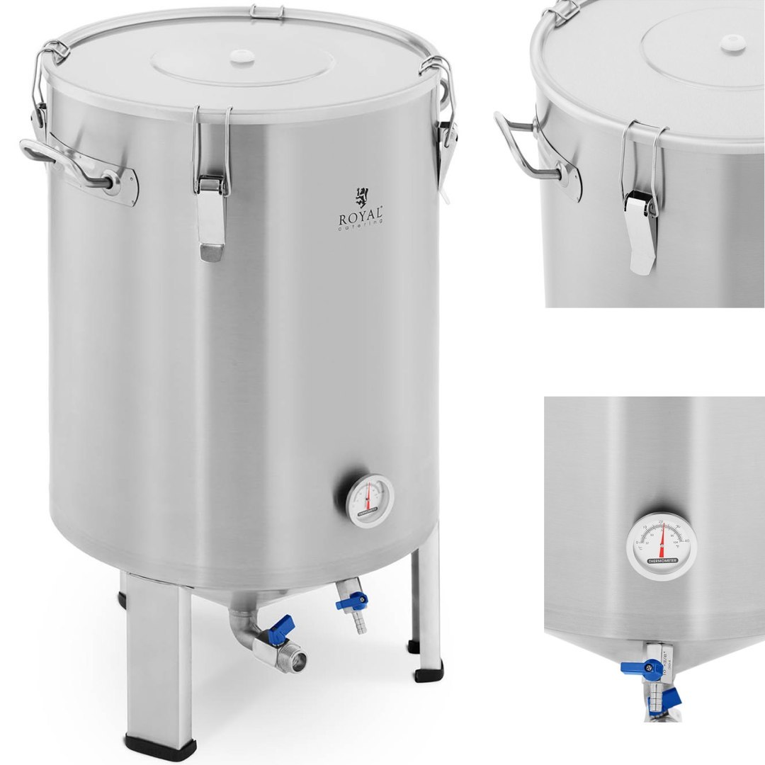 Pojemnik kocioł fermentacyjny fermentator do piwa ze stali nierdzewnej 60 l Pojemnik kocioł fermentacyjny fermentator do piwa ze stali nierdzewnej 60 l
