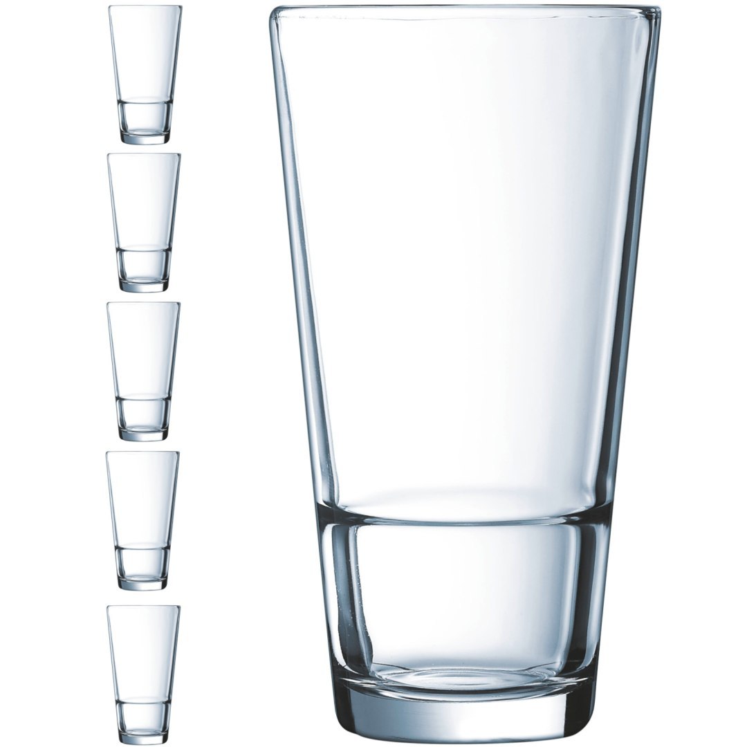 Szklanka wysoka Arcoroc STACK UP 470 ml zestaw 6 szt. – Hendi H5641