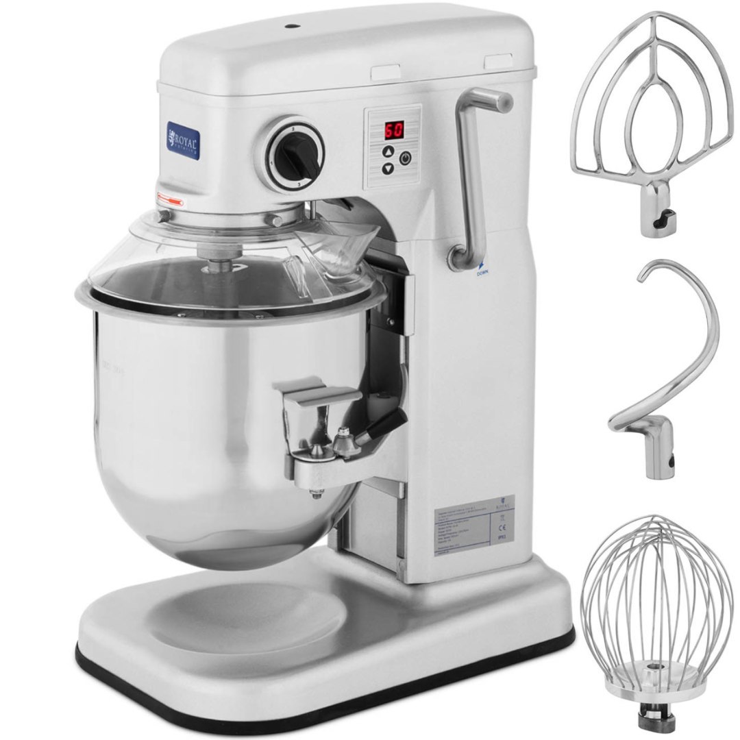 Mikser robot spiralny planetarny z opuszczaną misą RCPM-10.1B 10 l 230 V 650 W Mikser robot spiralny planetarny z opuszczaną misą RCPM-10.1B 10 l 230 V 650 W