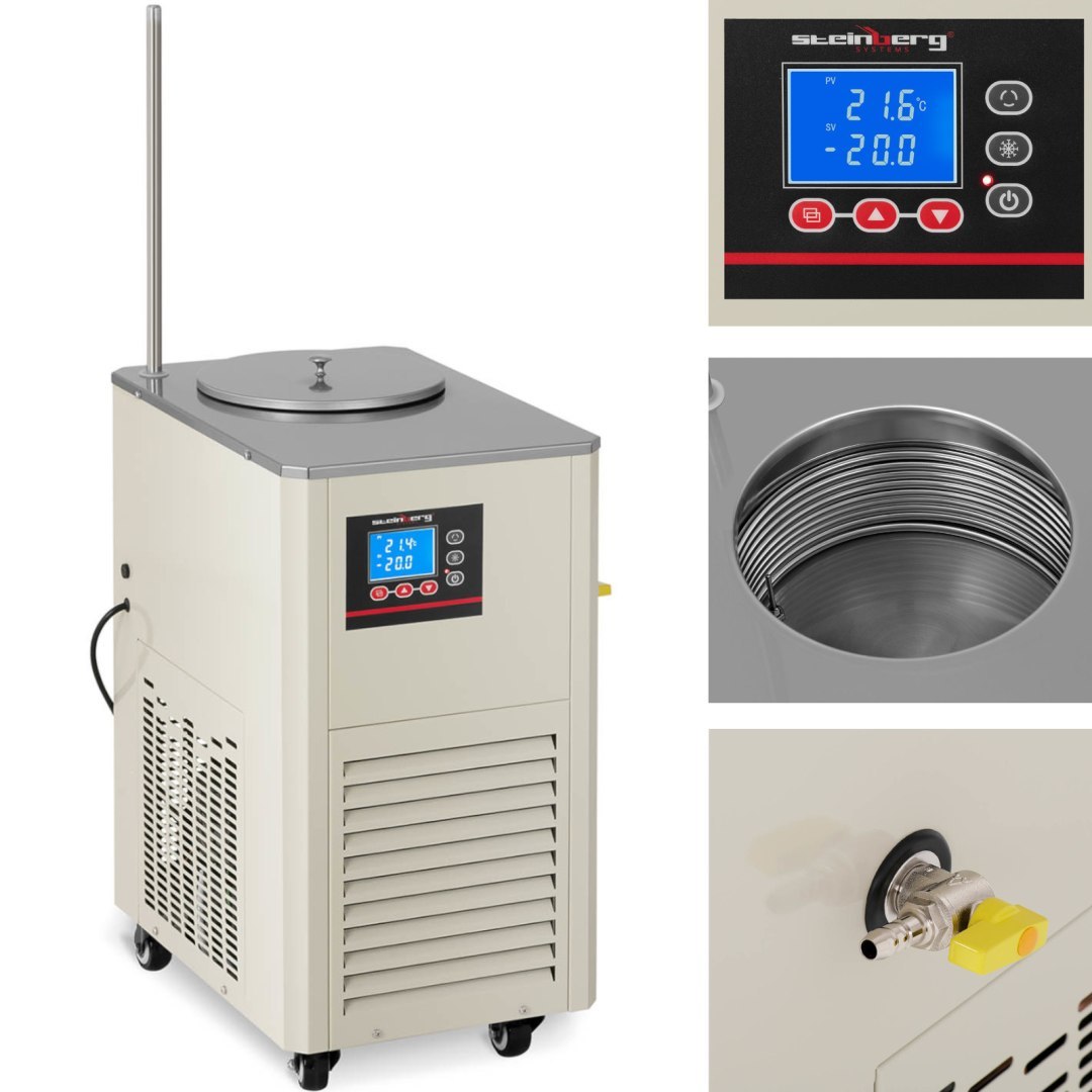 Cyrkulator chłodzący laboratoryjny do kontroli temperatury -20 – 20 C 20 l/min 726 W Cyrkulator chłodzący laboratoryjny do kontroli temperatury -20 – 20 C 20 l/min 726 W