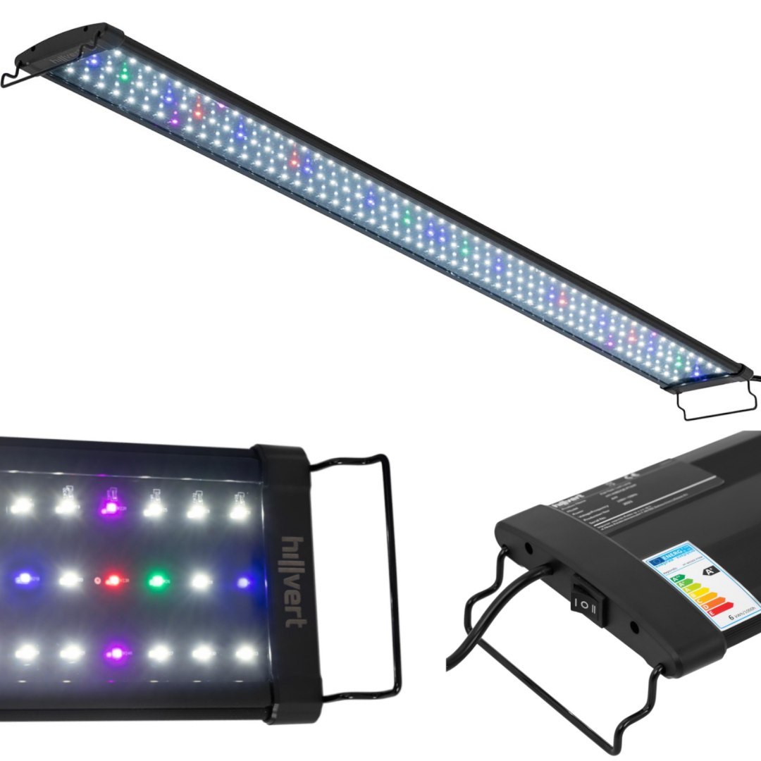 Lampa oświetlenie LED do akwarium wzrostu roślin pełne spektrum 156 diod 113 CM 30 W