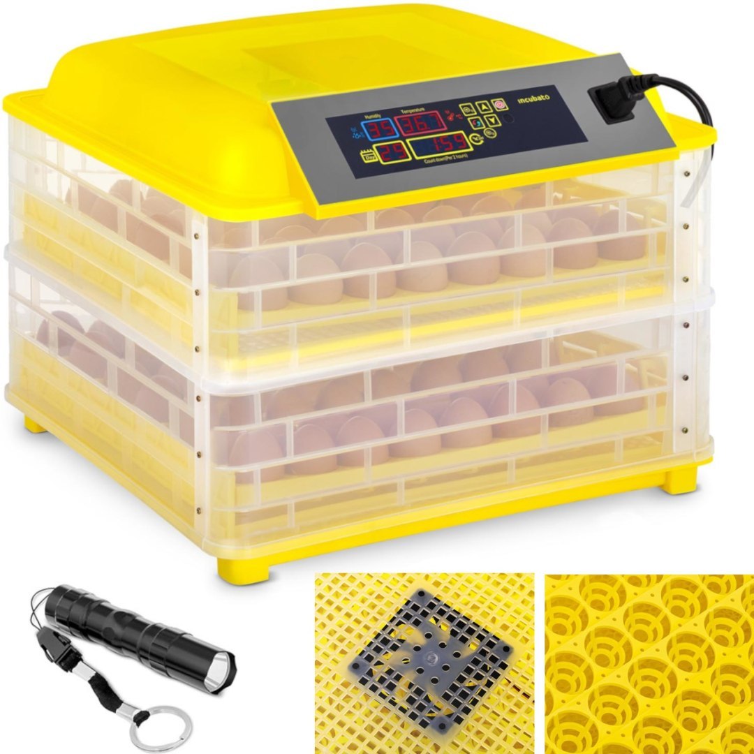 Inkubator wylęgarka klujnik do 112 jaj kurzych 120 W + owoskop Inkubator wylęgarka klujnik do 112 jaj kurzych 120 W + owoskop