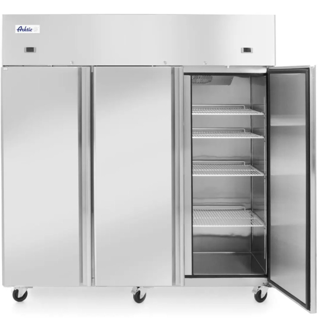 Szafa chłodniczo-mroźnicza lodówko-zamrażarka Profi Line 3-drzwiowa 890 + 420L – Hendi 233153