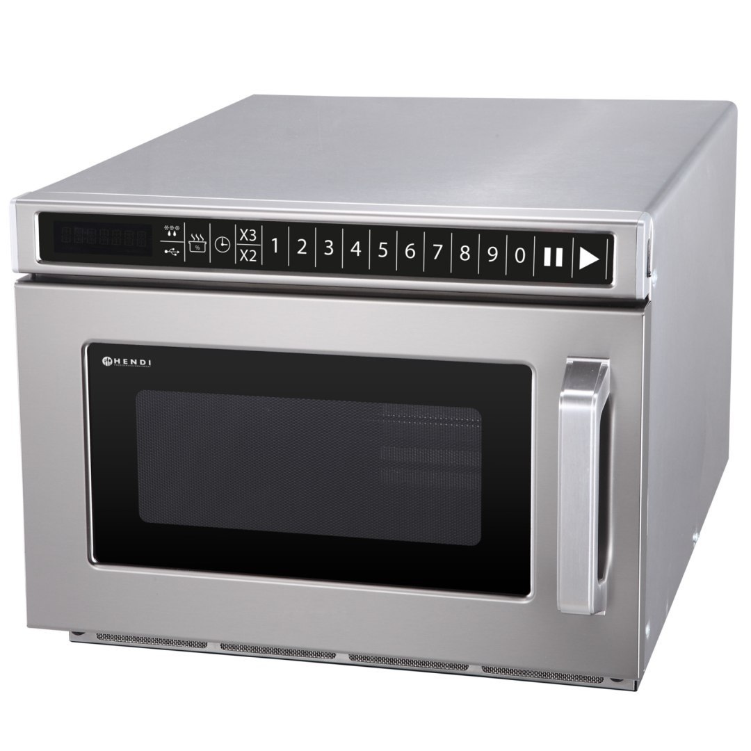 Kuchenka mikrofalowa profesjonalna 100 programów USB 3000 W poj. 18L