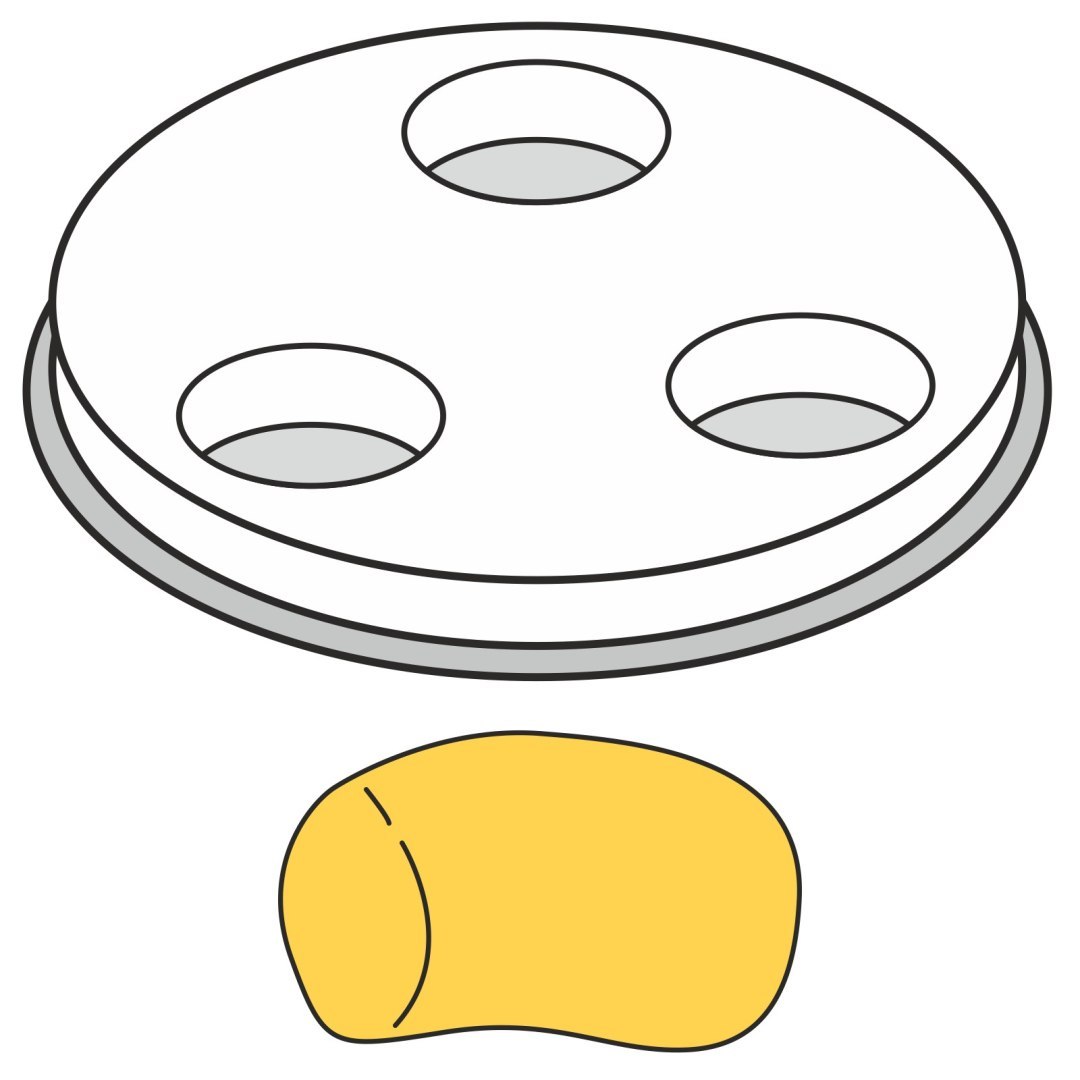 Końcówka do wyrobu makaronu GNOCCHI grube pełne rurki 1 otwór śr. 13 mm MPF2.5/4 – Hendi 229415 Końcówka do wyrobu makaronu GNOCCHI grube pełne rurki 1 otwór śr. 13 mm MPF2.5/4 – Hendi 229415