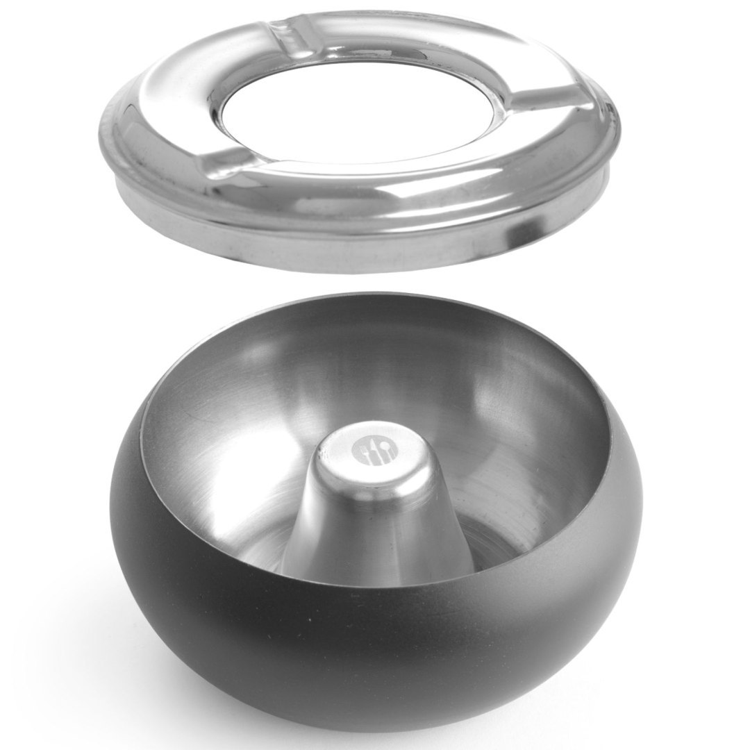 Popielniczka ze zdejmowanym rantem stal nierdzewna czarna śr. 105 mm – Hendi 440230 Popielniczka ze zdejmowanym rantem stal nierdzewna czarna śr. 105 mm – Hendi 440230